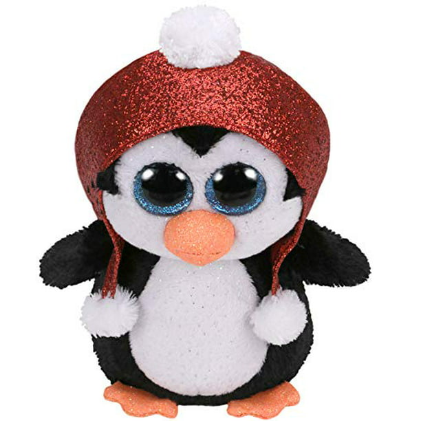 6 Inches Penguin Party Supplies, Decorations 3 Large Plush Beanie Penguins Penguin Plush Party Favors Set Assorted Colors 